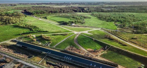 Aerial view of Betteshanger Park