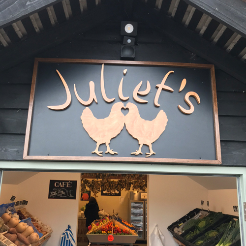 Juliet's Farm Shop and Cafe, Ash, Nr Sandwich, entrance to shop