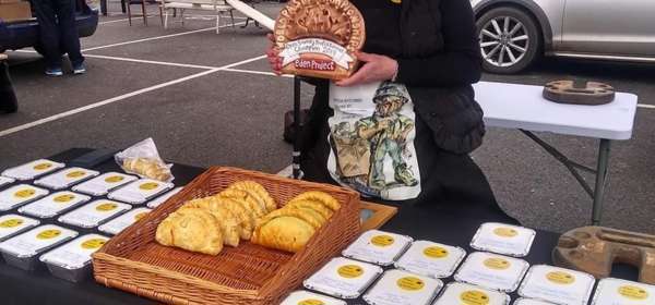 Photo of Jill Martin at Deal Market selling her award-winning Kentish Knockers