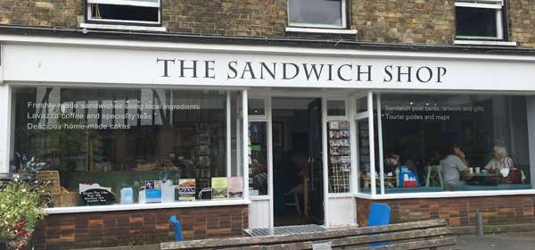 Double fronted exterior of The Sandwich Shop