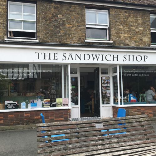 Double fronted exterior of The Sandwich Shop