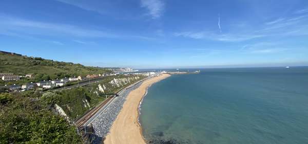 view of Shakespeare Beach, Dover, Kent White Cliffs Country