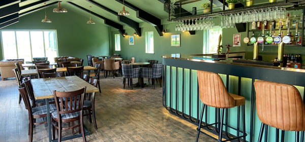 Bar area and seating at The Pub at Solley's Ice Cream Parlour